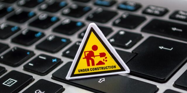 Under Construction sign, we're remodeling Ageless Mind Project website!